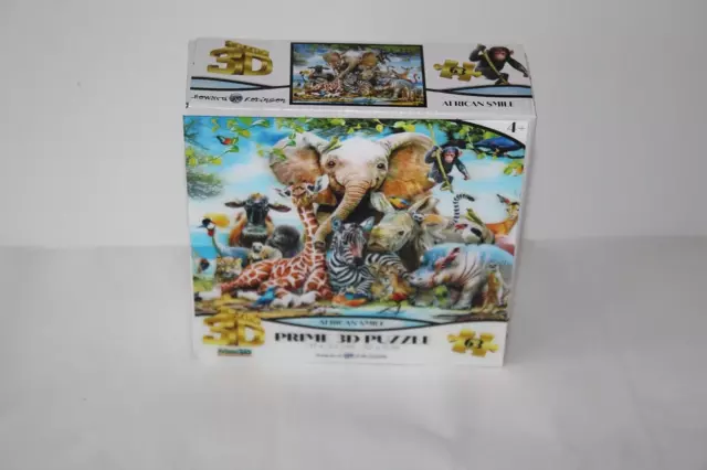 Howard Robinson Prime 3D-Puzzle afrikanisches Lächeln 63-teiliges Puzzle
