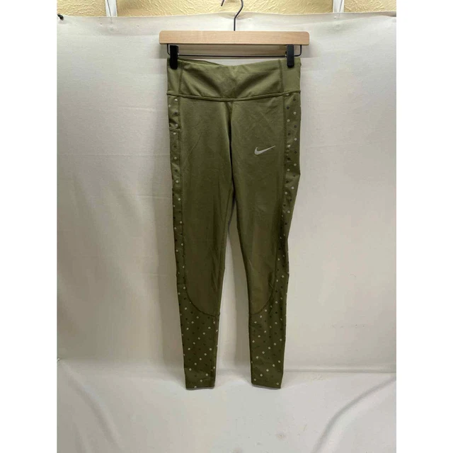 WOMENS NIKE RACER Flash Running Tights Size Xs / S (Cj5567 395) Olive Green  £39.99 - PicClick UK