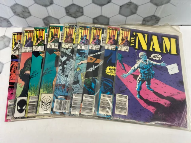 The Nam 13 14 16 27 29 30 32 33 Marvel Comic Book Lot of 9