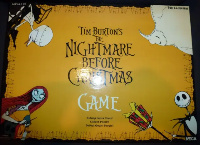 Tim Burton's The Nightmare Before Christmas Party Game NECA Reel Games~VG!