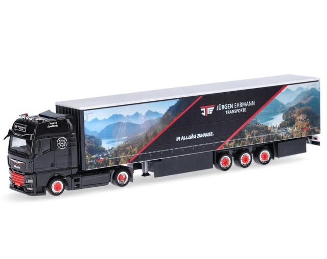 1:87 Herpa - MAN TGX GX Gardinenplanen-Sattelzug "Hans Möller / Wir