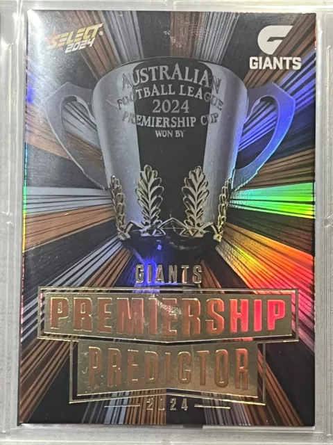 GWS Premiership Predictor Card 2024 NM 180 Of 315