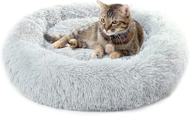 Cat Beds for Indoor Cats, Cat Bed/Small Dog Beds for Small Dogs, 24'' Washable D