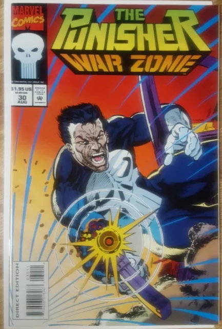 Marvel Comics The Punisher War Zone Issue # 30 August  1994 Direct Edition