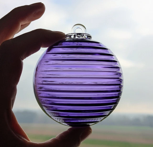 Boule de noël Meisenthal Stella Violet - 2023 - Boite - Livret