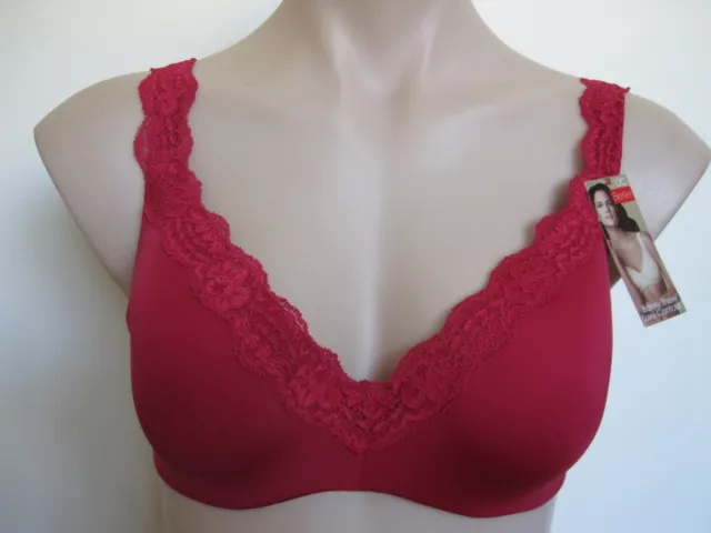 Berlei Ladies Barely There Luxe Contour Underwire Bra sizes 12A 12C Colour Red