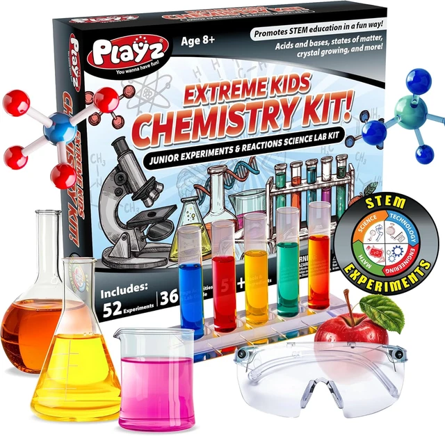 Science Extreme Projects 52 EXTREME CHEMISTRY Experiments Set - STEM Activities & Science Kits ...