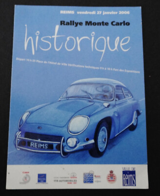 WERBE-KARTE MINI CLASSIC 70er Rallye Monte Carlo Historique Aaltonen