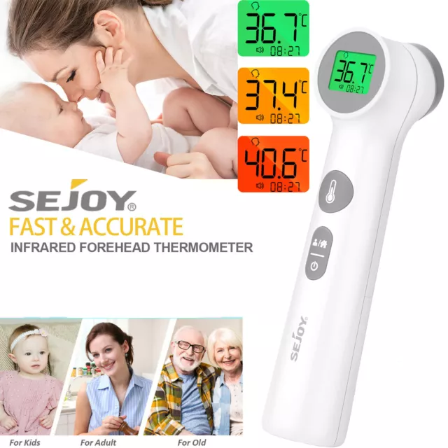 SEJOY Digital Infrared Forehead Thermometer Touchless Adult Baby Temperature Gun