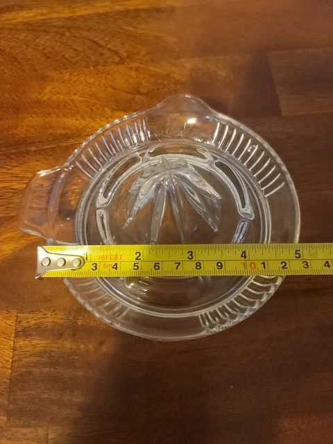 Vintage Glass Reamer Citrus Juicer retro kitchen gadget 6"