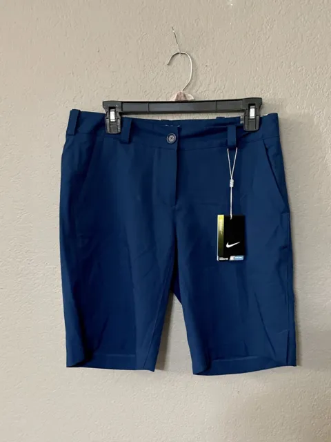 NWT Nike Golf dri fit tour Performance modern rise blue shorts women’s size 6