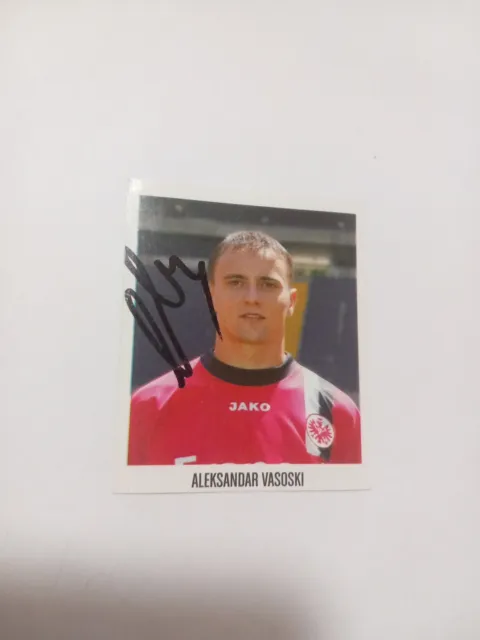 Panini Sticker signiert Aleksandar Vasoski Eintracht Frankfurt NEU