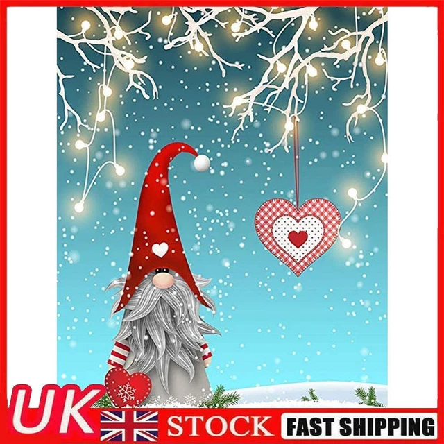Full Cross Stitch Eco-cotton Thread 11CT Handmade Stamped Christmas Goblin Kit