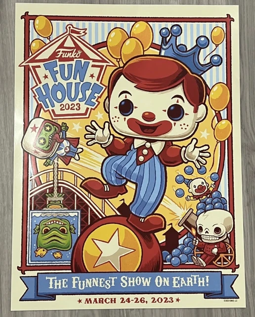 Wondercon 2023 Funko Fun House Show Poster Promo Pop