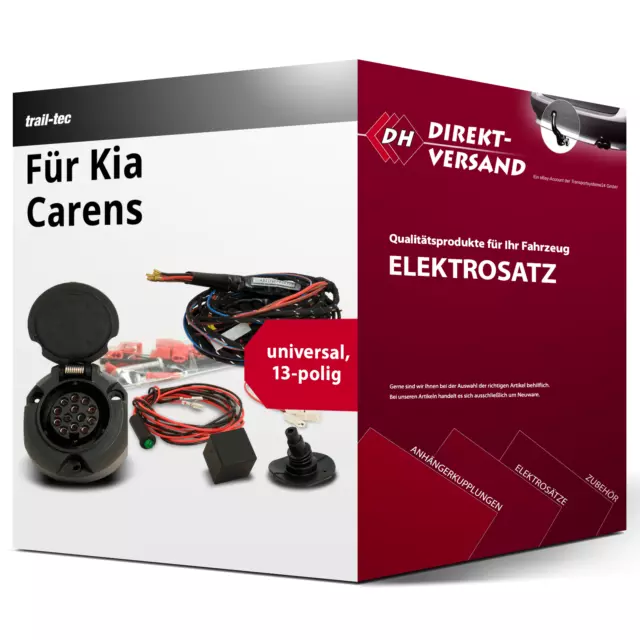 Für Kia Carens III Typ UN Elektrosatz 13polig universell neu