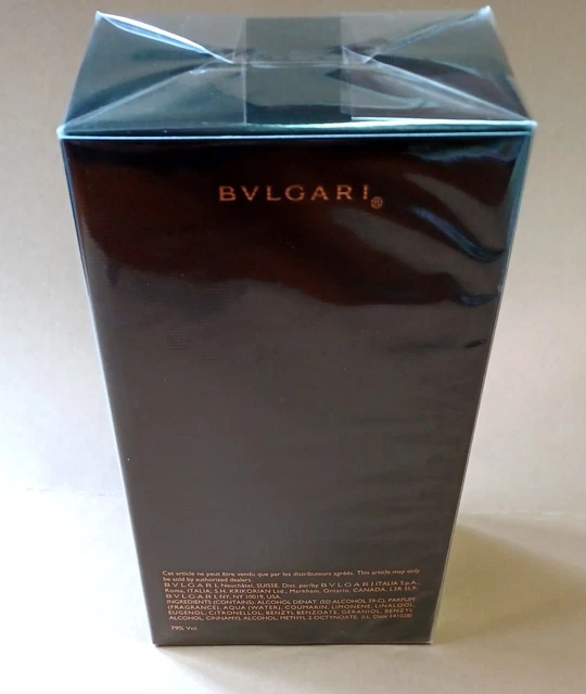 BVLGARI BULGARI UOMO NERO ORIENT PROFUMO 100ml NAT. SPRAY NUOVO / PELLICOLA 3