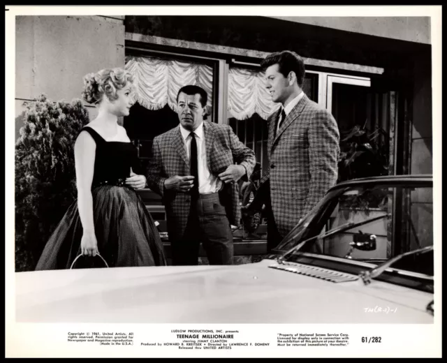 Jimmy Clanton + Diane Jergens In Teenage Millionaire (1961) Original Photo E 1