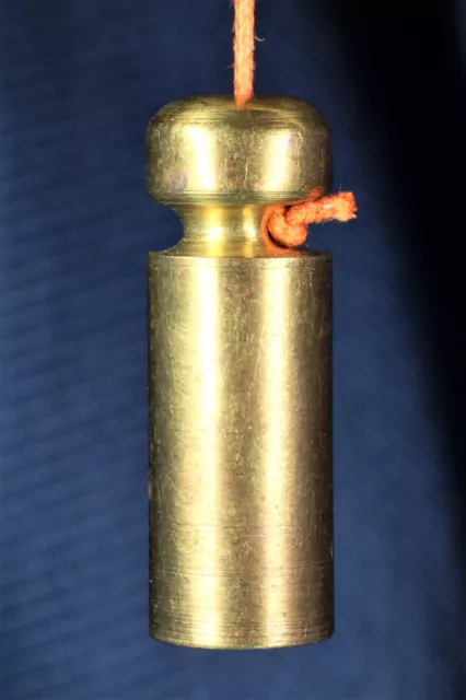 Plomada perico bronce. Cabeza fija. Bronze perico plumb bob. Fixed head. S.XX