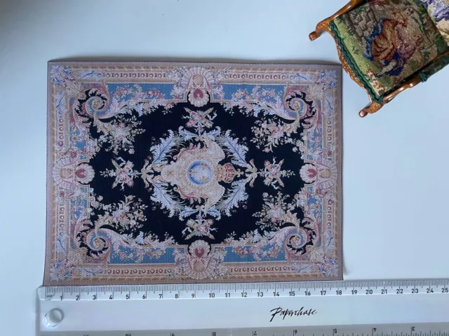 Artisan 1:12 scale dollshouse French Aubusson tapestry/rug  Georgian/Victorian