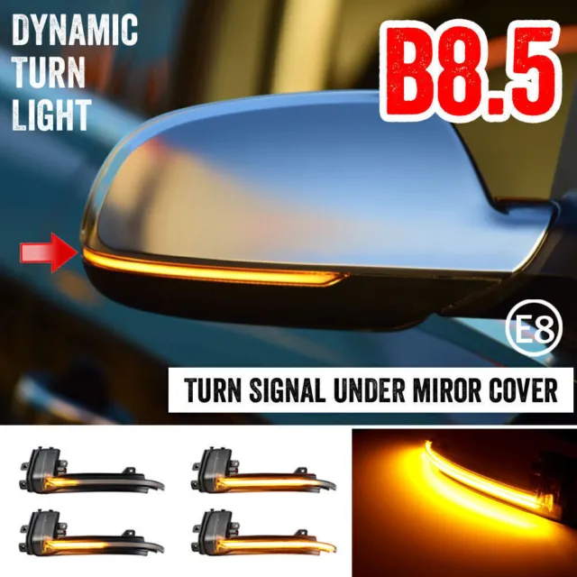 For Audi A3 8P A4 B8.5 A5 Dynamic LED Wing Mirror Turn Signal Indicator Lights