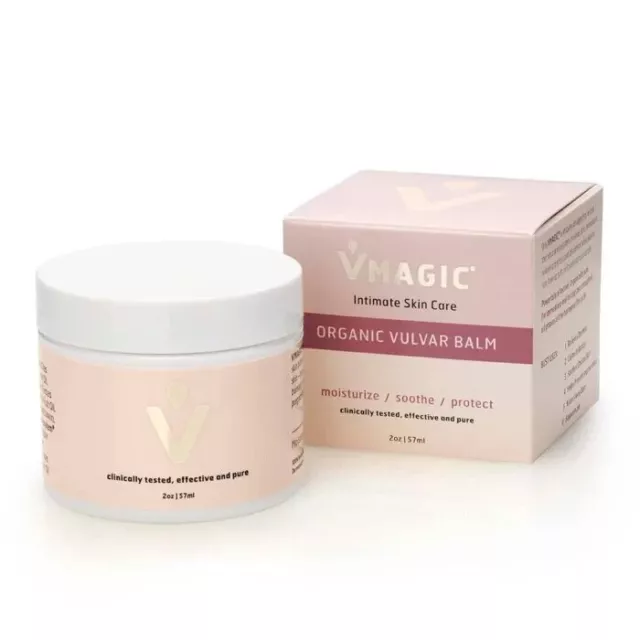 VMagic balsamo vulvare organico / idratante cura della pelle intima, lenisce e protegge