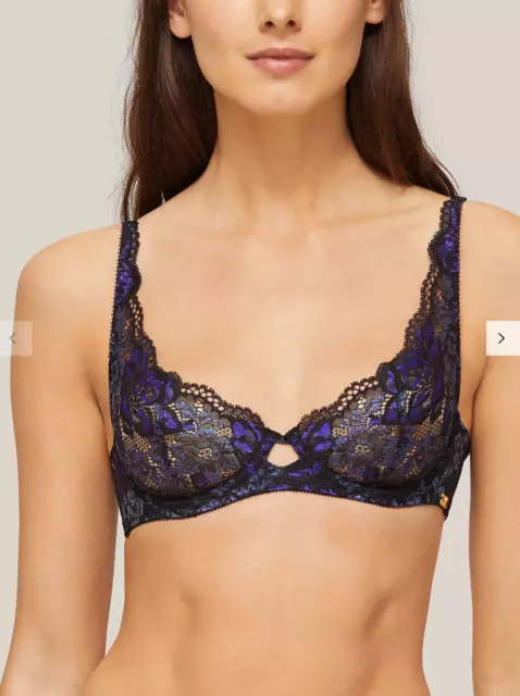 AND/OR VALENTINA LACE Plunge Bra, Deep Passion 32B/32DD rrp £34.00 £9.99 -  PicClick UK
