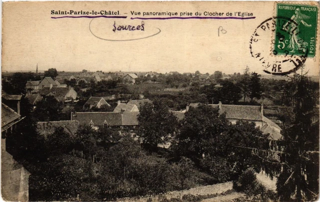 CPA AK St-PARIZE-le-Chatel-Panoramic View Taken from the Church Bell Tower (456761)