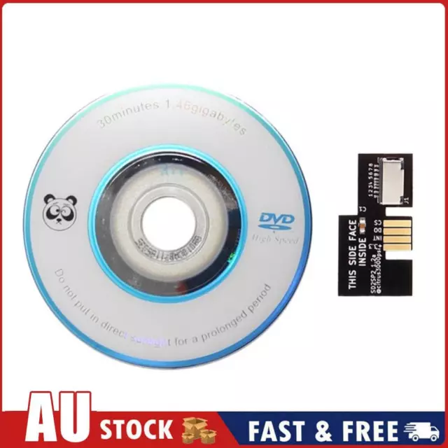 SD2SP2 Adapter TF Card Reader Replace + Swiss Boot Disc Mini DVD (for PAL) AU