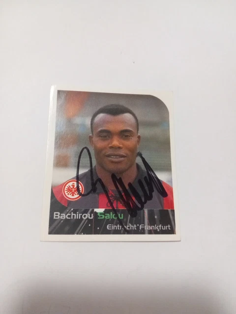 Panini Sticker signiert Bachirou Salou Eintracht Frankfurt NEU