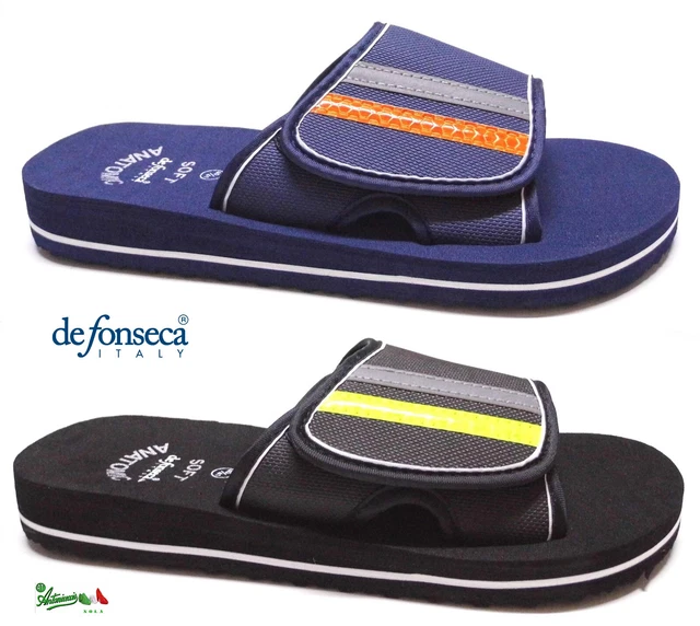 DEFONSECA PANTOFOLE CIABATTE uomo mare piscina doccia strappo AMALFI M861 EUR 18 90 PicClick IT