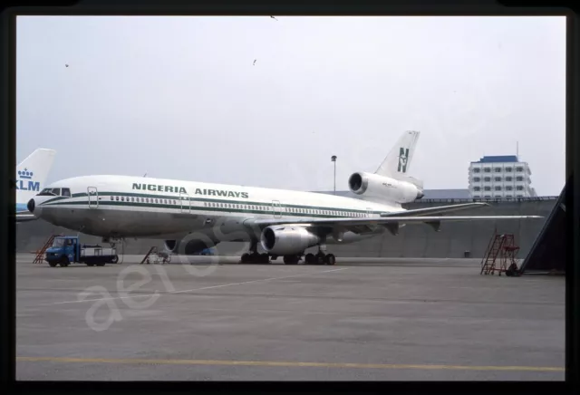 Nigeria Airways McDonnell Douglas DC-10-30 N3024W Jul 93 Kodachrome Slide/Dia