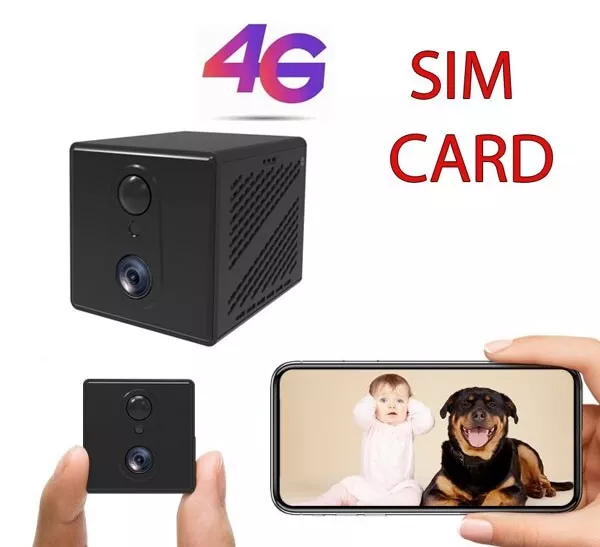 Telecamera spia 4G WiFi  4K UMTS con sim microcamera UMTS videochiamata