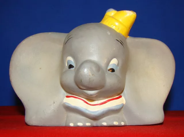 WALT DISNEY’S DUMBO THE ELEPHANT 1940’s BISQUE TOOTHBRUSH HOLDER - 80 YEARS OLD!