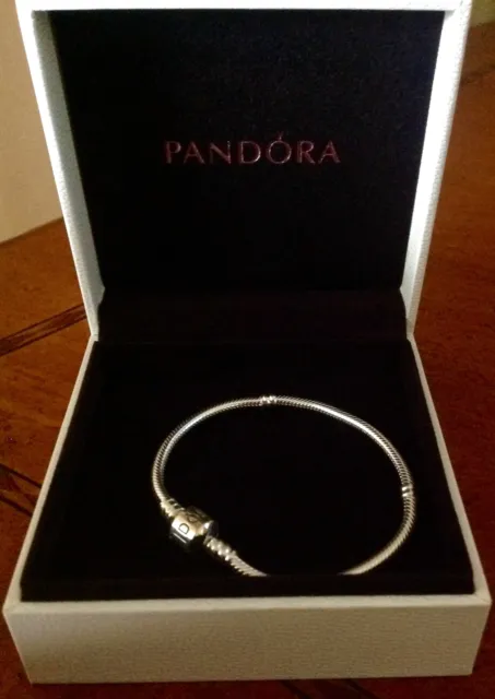 AUTHENTIC PANDORA NEW BARREL CLASP BRACELET 590702HV S 925   ALE 21cm