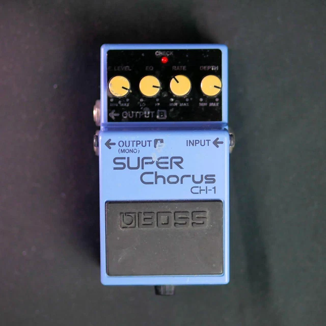 Boss CH-1 Super Chorus Guitar Effects Pedal Sound checked with manual Excellent
