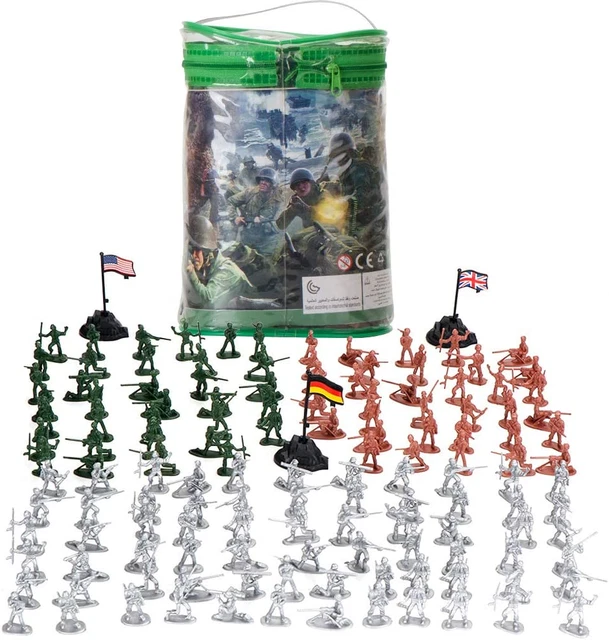 4 Figurines Soldats Miniatures 1/64 Plastique à Peindre - Pour Dioramas Voitures