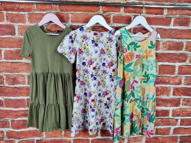 GIRLS BUNDLE AGE 8-9 YEARS NEXT H&M etc SUMMER DRESS PRETTY FLORAL PARTY 134CM