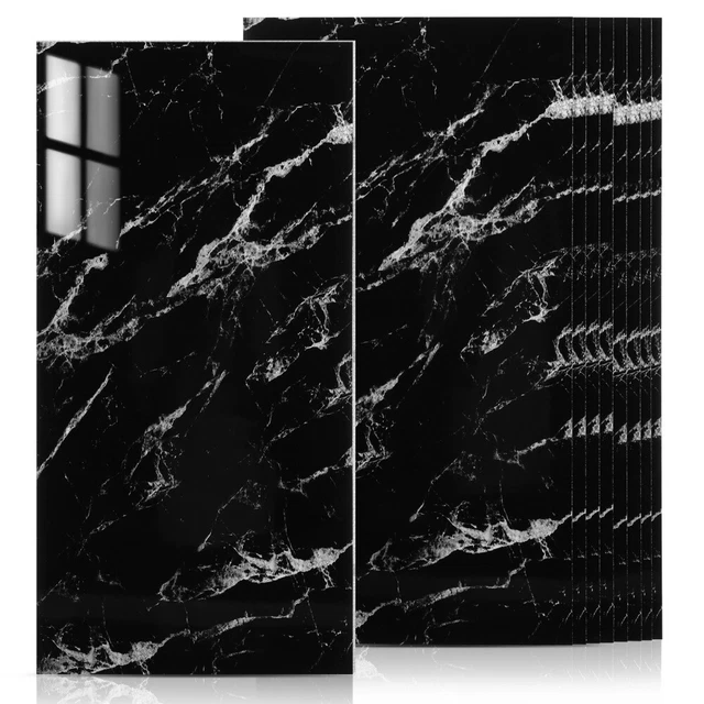 10 pezzi carta da parati autoadesiva carta da parati anti-olio-backsplash adesivi per