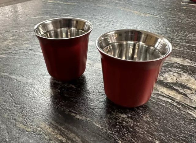 2 X Nespresso Pixie Espresso Cups Collections 5.5