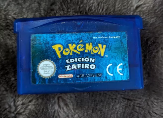 Pokemon Sapphire for Gameboy Advance GBA - Cartridge only (Spanish version)