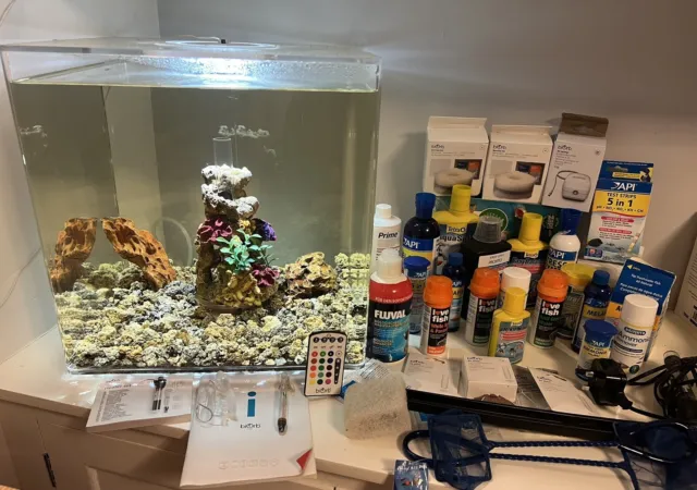 biOrb CUBE Aquarium 60L, biOrb Fish Tank Ready To Go Package. £500 Worth.