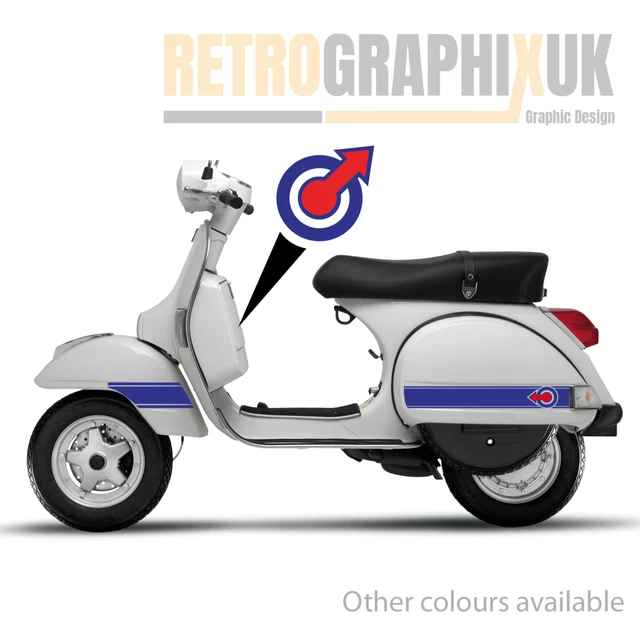 Schriftzug Aufkleber Sticker Für Seitenhaube Links Vespa | Aufkleber
