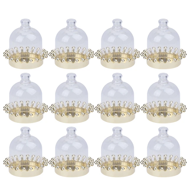 10 Sets Cakes Dome Dessert Display Plate Candy Stand with Mini Cover