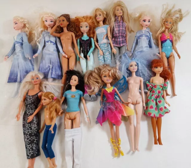 8.5 Lbs of AS-IS Fashion Dolls: Barbie/Disney/Hasbro/DC & Others 2