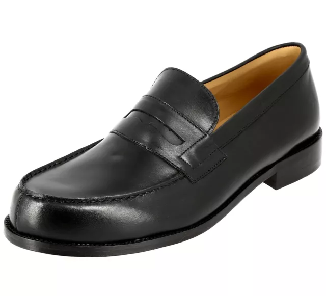 Mocassin Richelieu Homme de ville en cuir noir 100