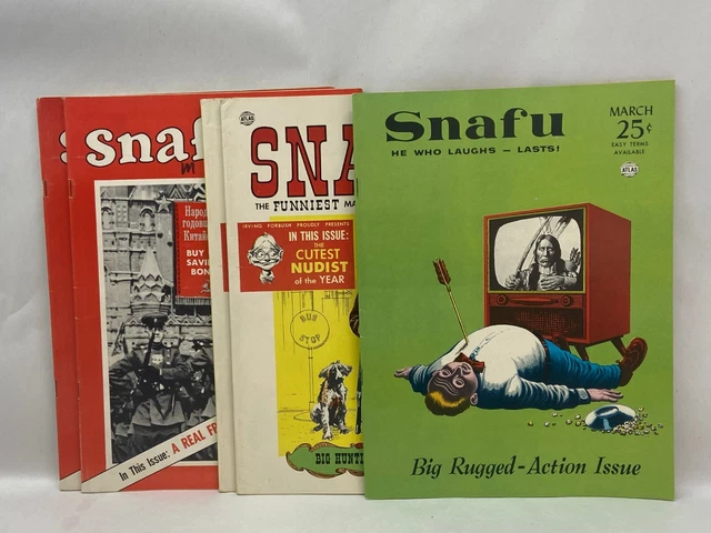 LOT! Snafu Humor Magazine | 1955-1956 | Stan Lee | All 3 Issues | Complete