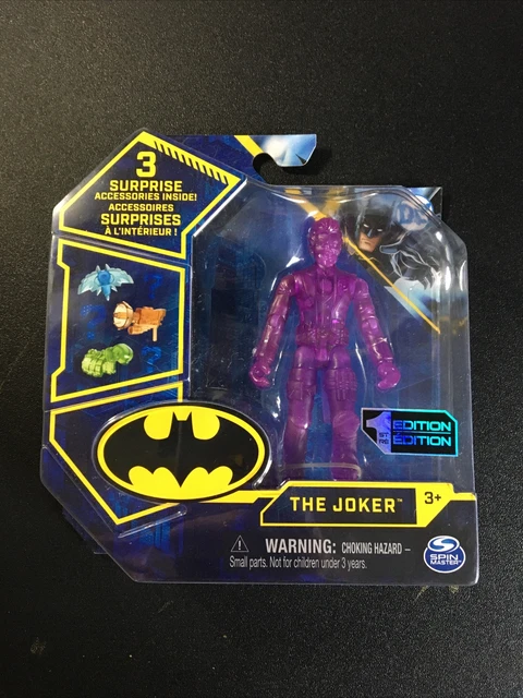 DC Spin Master The Joker 1st Edition RARE Clear Purple Chase Variant Figure 🔥