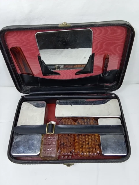 Coffret nécessaire de toilette ancien vintage