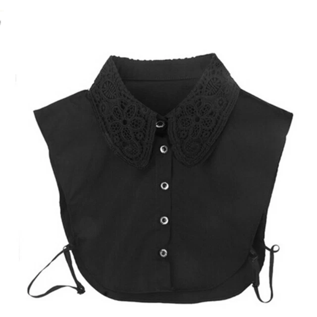 Camicia bianca signorina donna rimovibile colletto falso