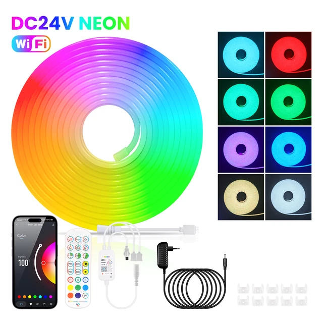 Striscia LED RGB Per PC Da 32 Pollici – Controllo App SkyDIMO, Sincronizzazione Con Musica, Film E Giochi, Alimentazione USB